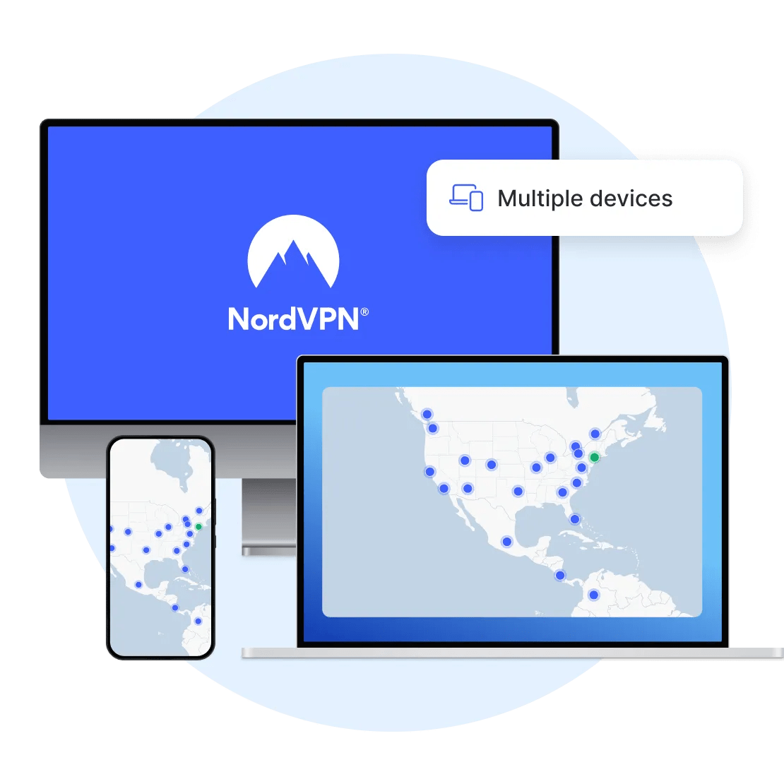 NordVPN secure connection illustration
